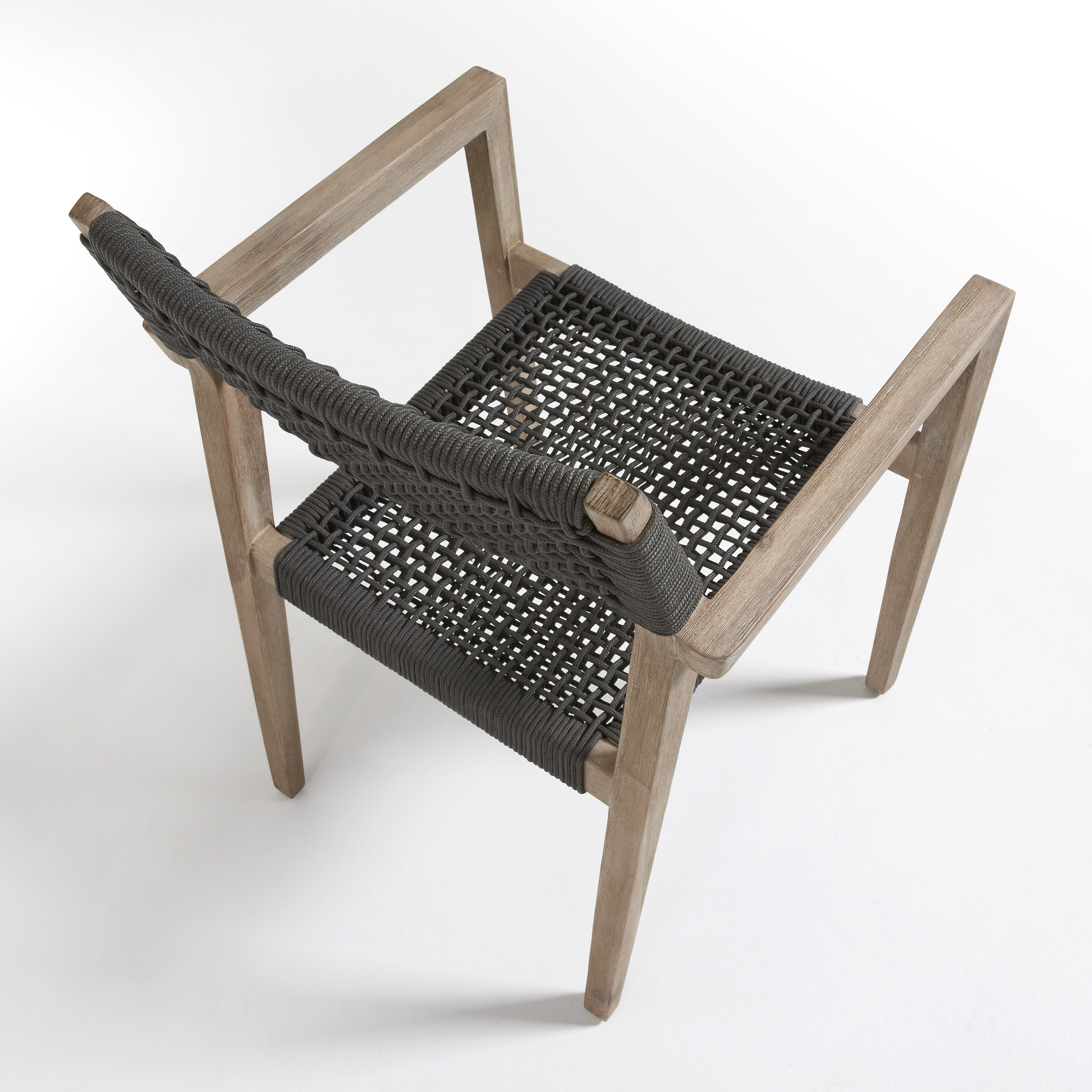 Black Rattan Outdoor Indoor Dining Chair Footprint Furniture Store