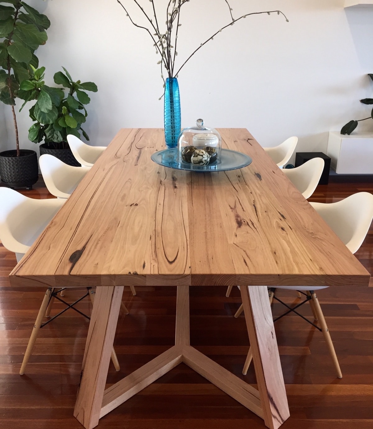 Solid Victorian Ash Dining Table With Y Leg Design Footprint Furniture Store